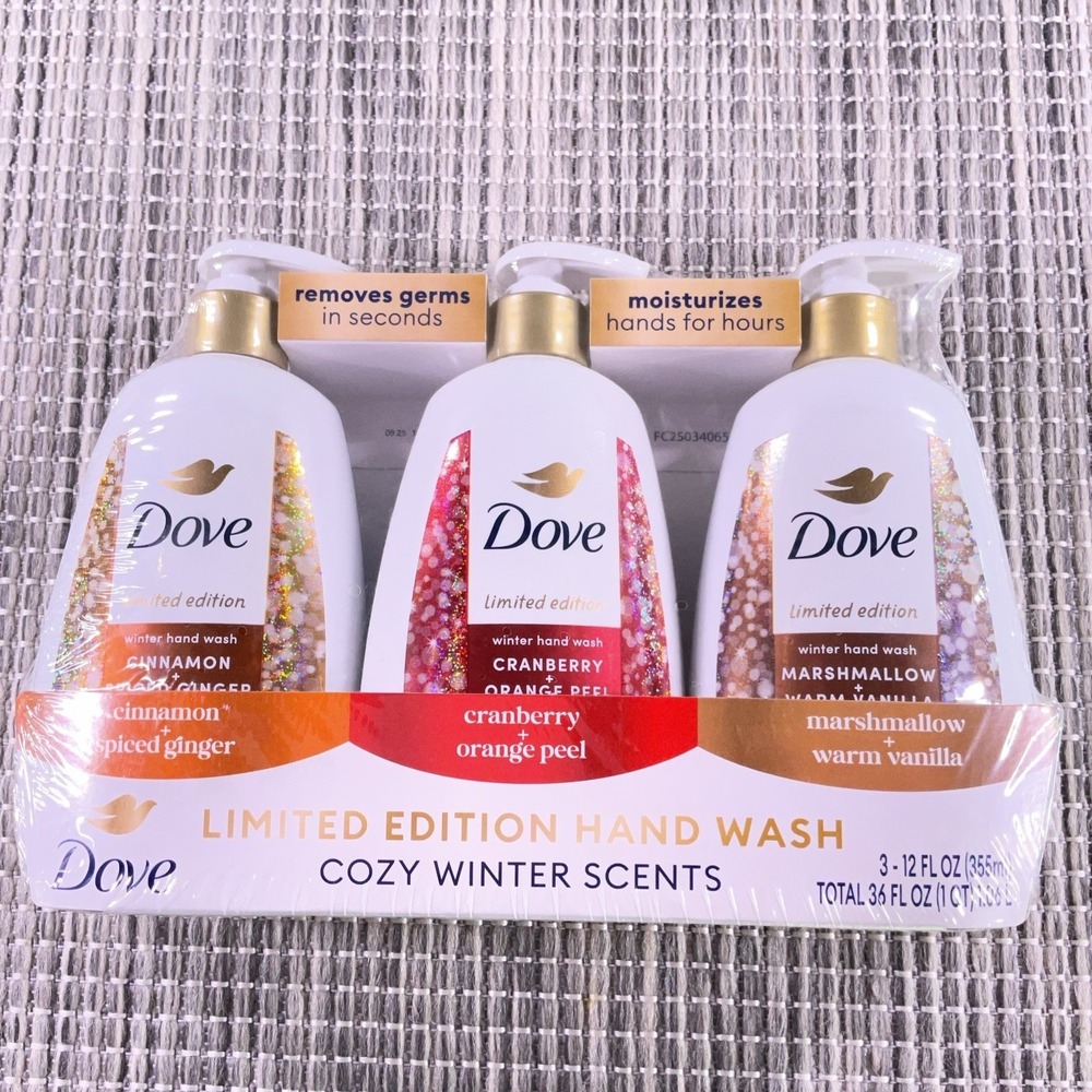 Dove Liquid Hand Wash Limited Edition Cozy Winter Scents Pack, 12 oz., 3pk. - Picture 3 of 3